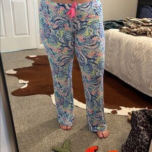 Lilly Pulitzer Colorful Patterned Pajama Pants